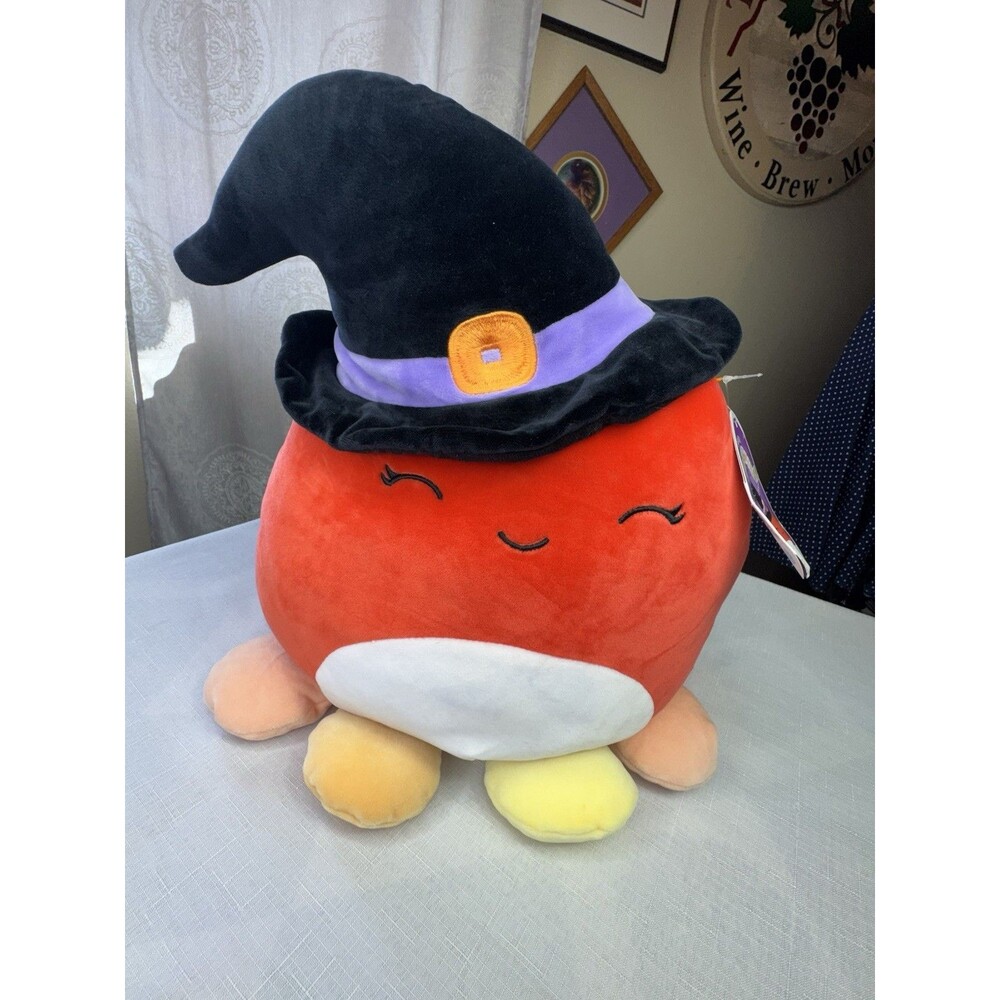 Squishmallows Detra the Octopus 20” Halloween Witch Animal Plush Doll Toy